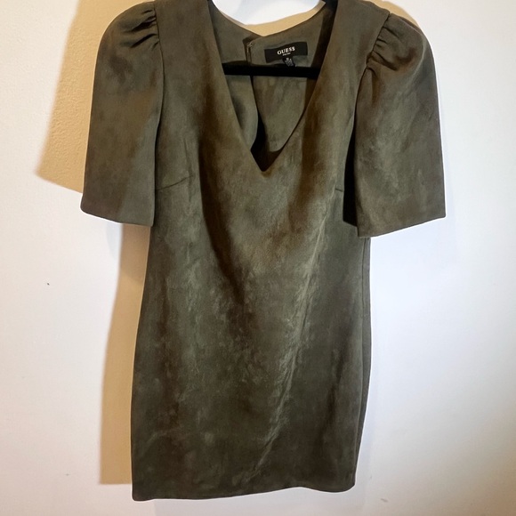 GUESS Olive Green Dress - Picture 1 of 4